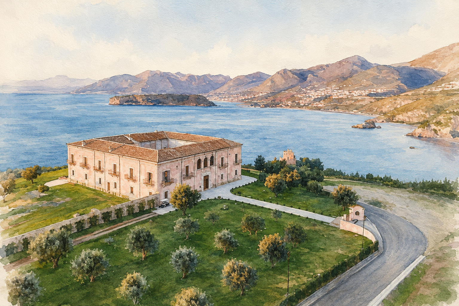 Illustrazione della location del ricevimento